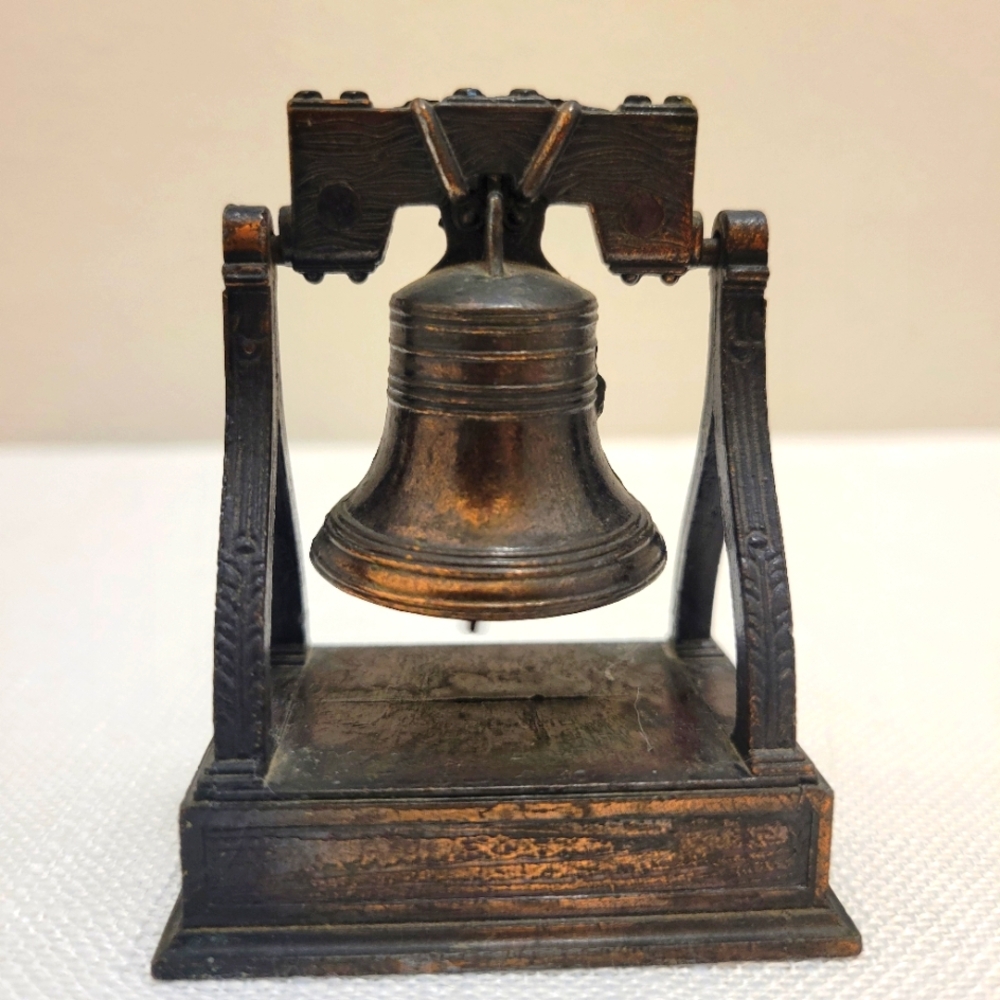 Vintage Bronze Bell Sharpener Figurine